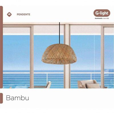 Pendente Bambu 360 1xe27 - G-light