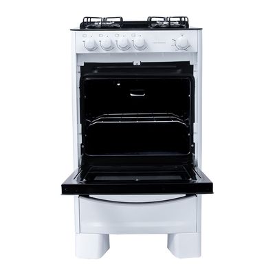 Fogão Suggar de Piso Cook Essence 4 Bocas com Mesa de Vidro Branco