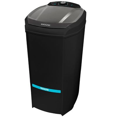 Tanquinho Suggar 15Kg Lavamax Eco LE1521PR com Dispenser Para Sabão e Desligamento Automático Preto / 110v