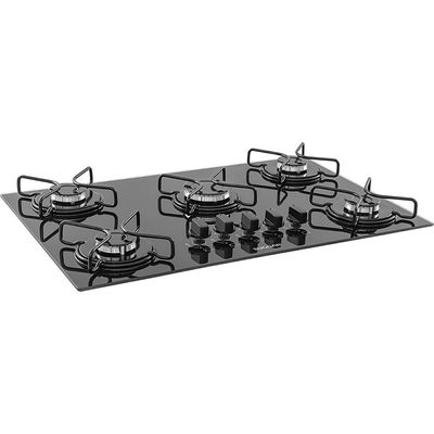 Cooktop 5 Bocas FG5005AVP a Gás Acendimento Superautomático Suggar Preto / Bivolt