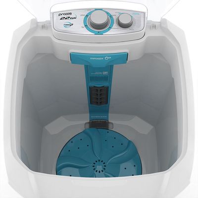 Lavadora de Roupa Semiautomática Inverter 22KG Praxis Branco / 110v