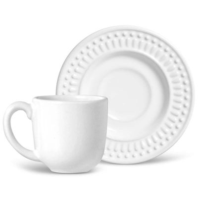 Aparelho de Jantar, Café e Sobremesa Porto Brasil Ravenna Roma 61089 - 20 Peças