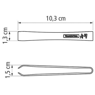 Pinça para Espinha Sushi Tramontina em Aço Inox