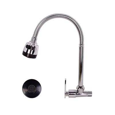 Torneira Gourmet de Cozinha para Parede com Ducha Giratória