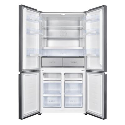 Geladeira TCL Multidoor C516CDN Inverter Frost Free Twin Eco Espaço Flex Metal Cooling Painel Digital com 4 Portas Inox - 516L Inox / 220