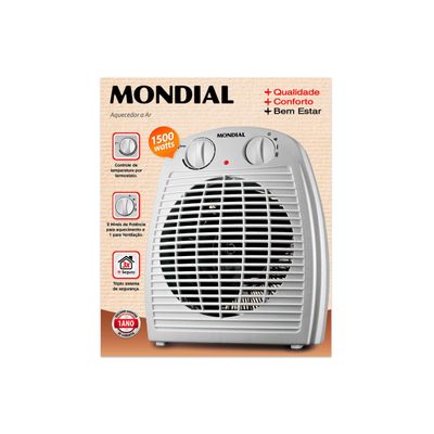 Aquecedor Elétrico Termoventilador Mondial A-08 - 127V UNICA