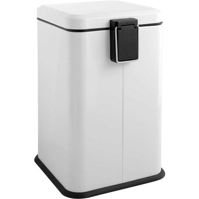 Lixeira Retangular 20l Branca Vonder