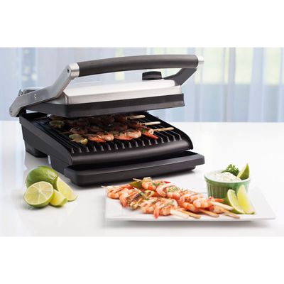 Grill Elétrico Tramontina by Breville Adjusta em Aço Inox com Bandeja Removível 127 V 110V