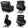 Poltrona Do Papai Reclinável Kalie Elevação Lift Elétrico Fh9 Pu Preto Brilho - Mpozenato