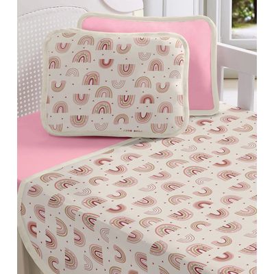 Fronha Avulsa Baby Estampada Vivaldi Rosa UN / Rosa