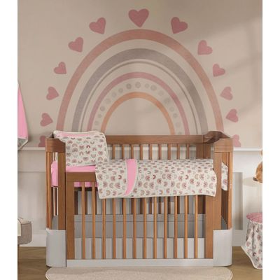 Fronha Avulsa Baby Estampada Vivaldi Rosa UN / Rosa