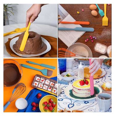Espatula de Confeiteiro Reta Silicone Preto Pequeno 24cm