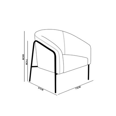 Poltrona Sala Decorativa Kit 2 Stella Base Alta Tubo Champanhe Veludo D03 - D'Rossi Mostarda