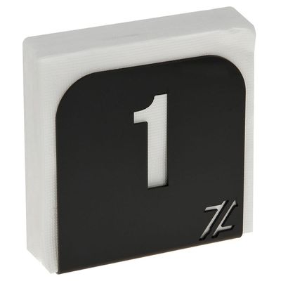 Porta Guardanapos Acrílico Preto Mesa Números 1 a 12