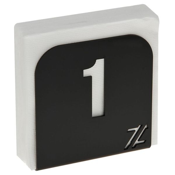 Porta Guardanapos Acrílico Preto Mesa Números 1 a 12