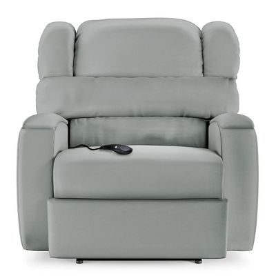 Poltrona Do Papai Reclinável Kalie Controle Power Elétrico Fh9 Pu Cinza - Mpozenato