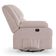 Poltrona Do Papai Reclinável Pietra Glider Giratória Massagem Fh9 Veludo Rosê - Mpozenato