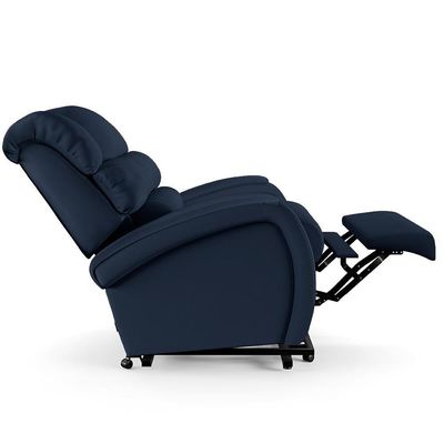 Poltrona Do Papai Reclinável Kalie Elevação Lift Elétrico Fh9 Pu Azul - Mpozenato