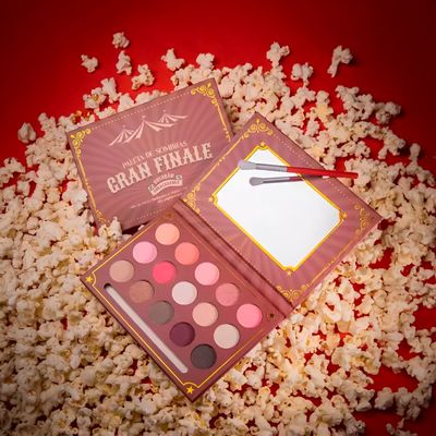 Paleta de Sombras Profissional 15 Cores Matte e Cintilante com Pincel – Alta Pigmentação e Esfumado Perfeito | Maquiagem