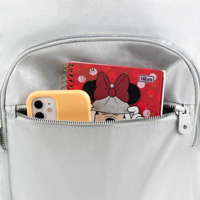 Mochila Feminina Perolada 23J Prata U / Prata