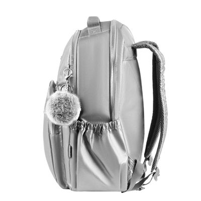 Mochila Feminina Perolada 23J Prata U / Prata