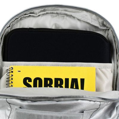 Mochila Feminina Perolada 23J Prata U / Prata