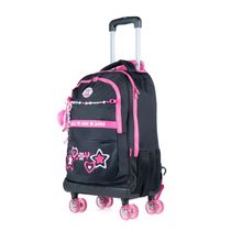 Mochila de Rodinha Juvenil Feminina BG Joy Preta