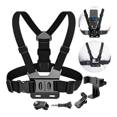 Suporte Peitoral Para Celular e Câmeras -  Ideal para Capturar Vídeos e fotos com Segurança