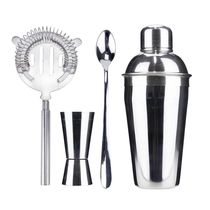 Kit Bartender Coquetel Le Chef em Inox com 4 Peças
