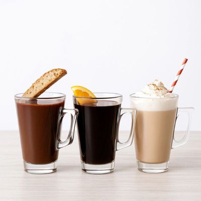 Jogo 3 Canecas Vidro 230ml Café Cappuccino Chá com Alça Lateral Transparente