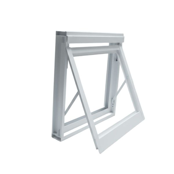 Janela Vitrô Maxim-ar 50x50 Alumínio Branco 7cm Batente Banheiro Luxo