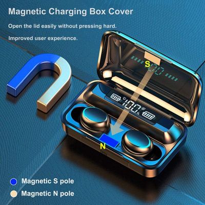 Fone Bluetooth 5.1 In-Ear Gamer com LED e Display Digital Bateria 4h