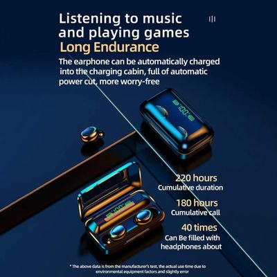 Fone Bluetooth 5.1 In-Ear Gamer com LED e Display Digital Bateria 4h