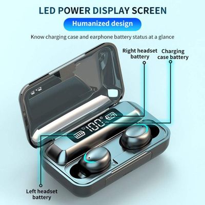 Fone Bluetooth 5.1 In-Ear Gamer com LED e Display Digital Bateria 4h