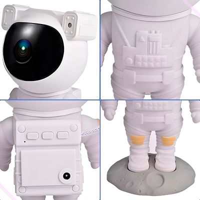 Projetor de Estrelas Luminária Astronauta USB – Céu Estrelado Giratório para Quarto e Sala Led Decoração
