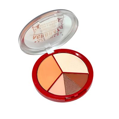 Paleta de Maquiagem Multifuncional 5 em 1 – Iluminador, Bronzer, Contorno e Sombra | Alta Pigmentação e Longa Duração