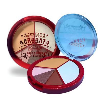 Paleta de Maquiagem Multifuncional 5 em 1 – Iluminador, Bronzer, Contorno e Sombra | Alta Pigmentação e Longa Duração