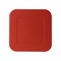 Cinzeiro Silicone Quadrado Não Queima Não Quebra Vermelho