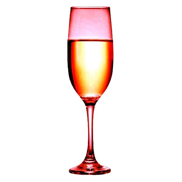 Taça para Champagne em Vidro Ruvolo One Vermelha 200ml UNICA