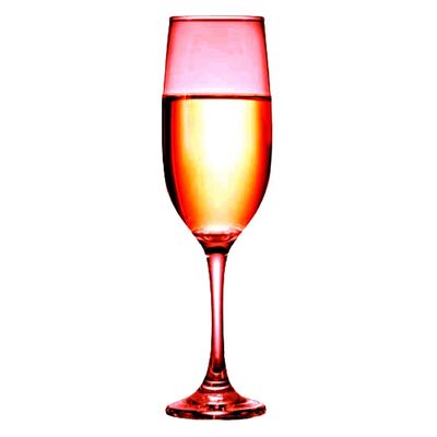 Taça para Champagne em Vidro Ruvolo One Vermelha 200ml UNICA