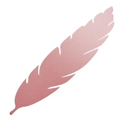 Folhagem Bananeira Rosa Degradê de Papel com 8 Unidades P UNICA