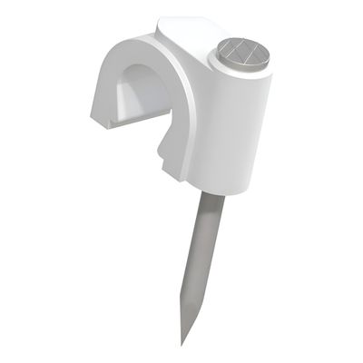 Fixador Fio Branco Coaxial Grampo Utilidade Multiuso - Organização e Acabamento Profissional