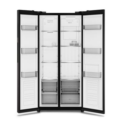 Geladeira Electrolux Frost Free Inverter 440L AutoSense Bivolt Side by Side Black Inox Look (ES40B) Bivolt