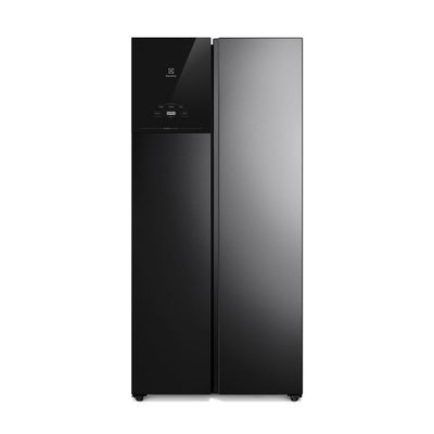 Geladeira Electrolux Frost Free Inverter 440L AutoSense Bivolt Side by Side Black Inox Look (ES40B) Bivolt