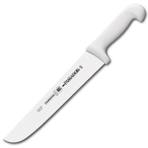 Faca Passador Tramontina Profissional com Lamina em Aço Inox e Cabo em Polipropileno Branco 12"