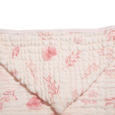 Toalha De Banho Bebê Soft Com Capuz Folhagem Rosa Papi