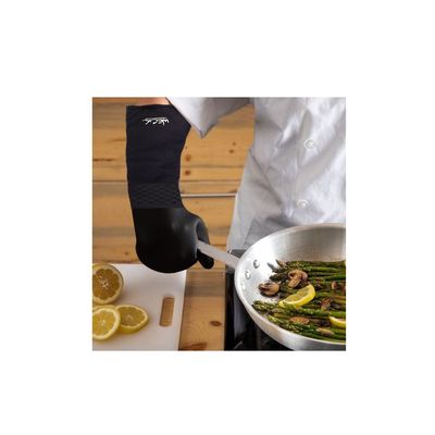 Luva Termica e Espatula Silicone Profissional Cabo Longo Kit Cozinha