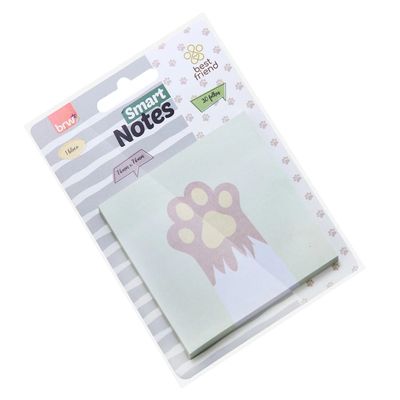 Bloco Adesivo Brw Smart Notes Pets 76x76mm 30 Folhas UNICA