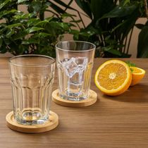 Jogo de Copos de Vidro 3 Peças 360ml Transparente Água Suco Refrigerante Vigor Disul