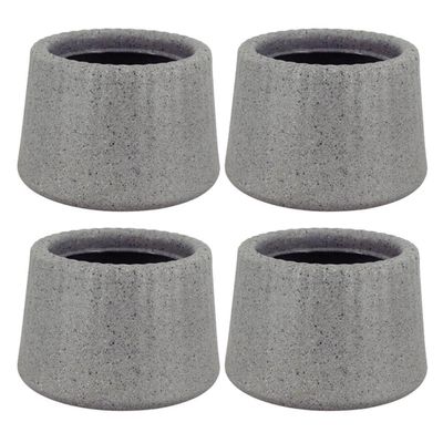 Kit 4 Vasos Tramontina Lótus 8,5cm Granito Pedra Polietileno